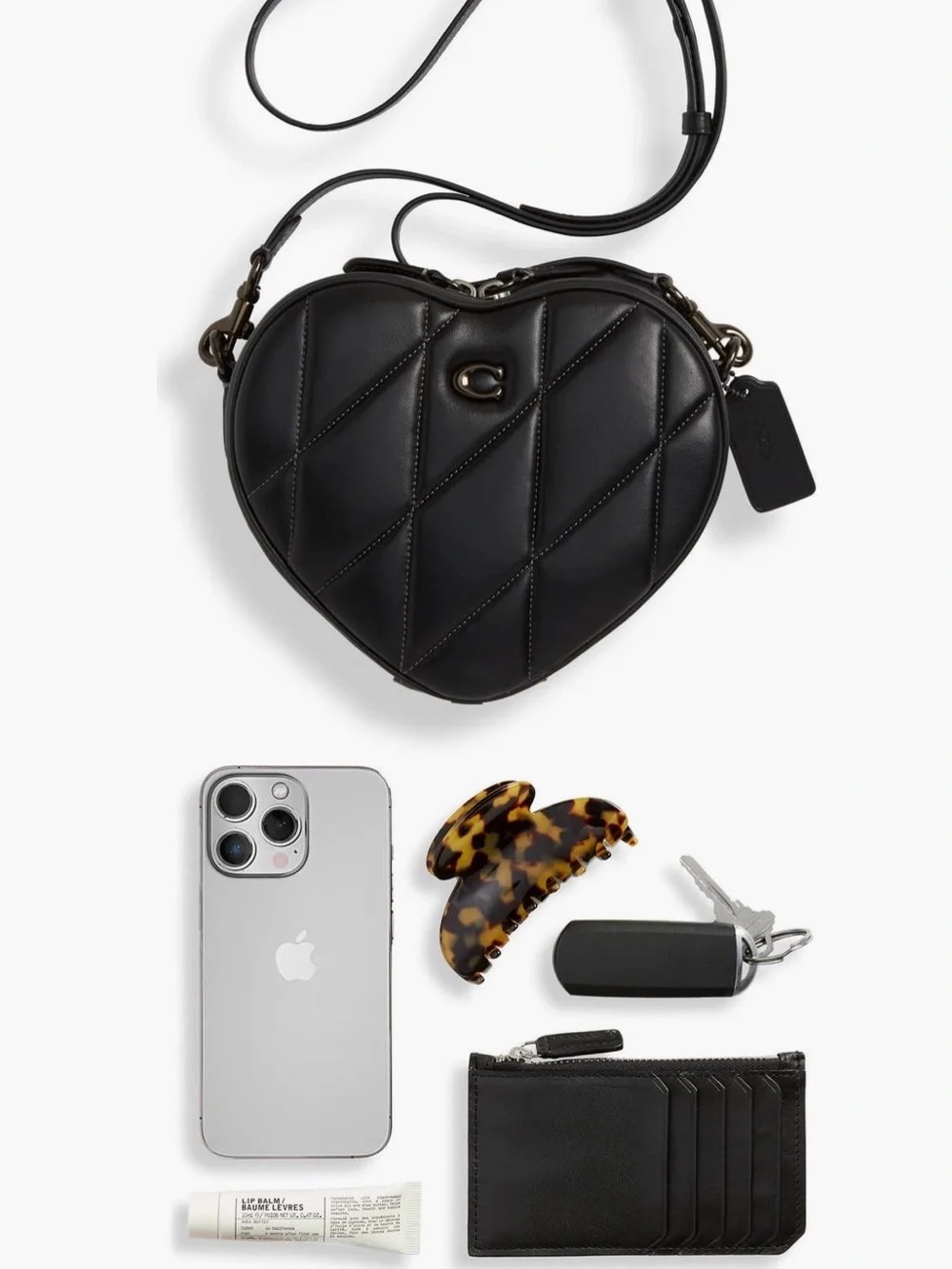 Coach strap heart logo